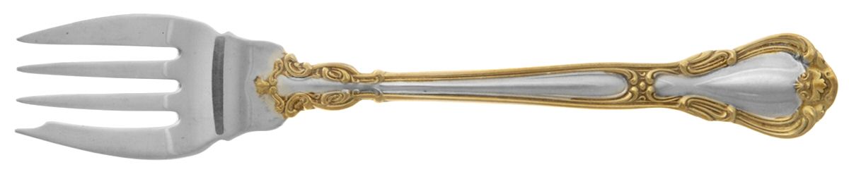 Chantilly Gold (Sterling, Gold Acct) Individual Salad Fork by Gorham Silver-1