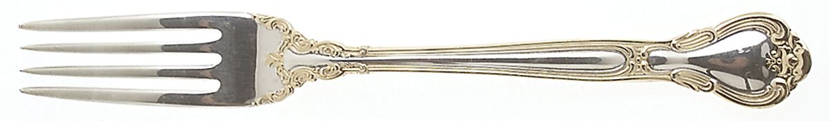 Chantilly Gold (Sterling, Gold Acct) Place Size Fork by Gorham Silver-1