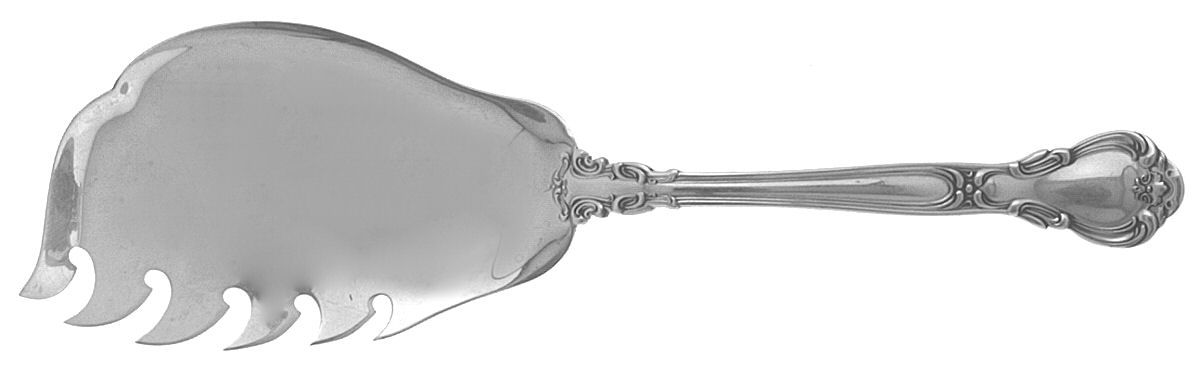 Chantilly Gold (Sterling, Gold Acct) Solid Macaroni Server by Gorham Silver-1