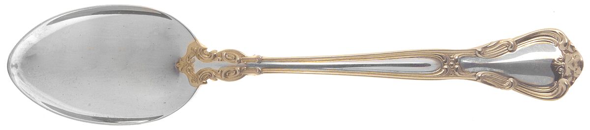 Chantilly Gold (Sterling, Gold Acct) Oval Soup Spoon (Place Size) by Gorham Silver-1