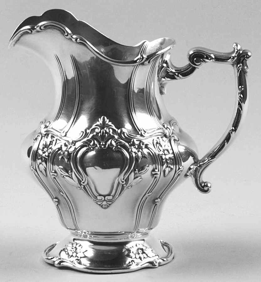 Chantilly-Floral (Sterling, Hollowware) Creamer by Gorham Silver-1