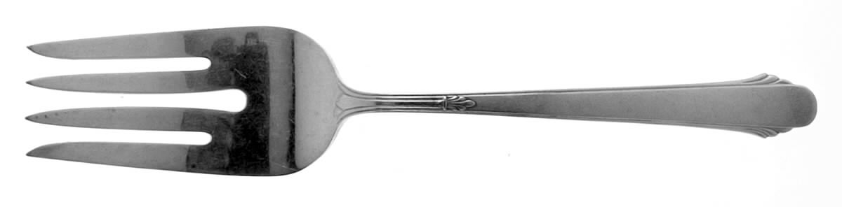Hunt Club (Sterling, 1930) Medium Solid Cold Meat Serving Fork by Gorham Silver-1