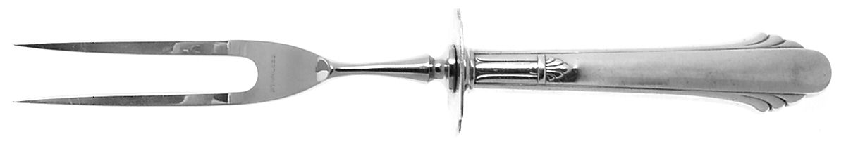 Hunt Club (Sterling, 1930) Small Steak Carving Fork with Stainless Prongs by Gorham Silver-1