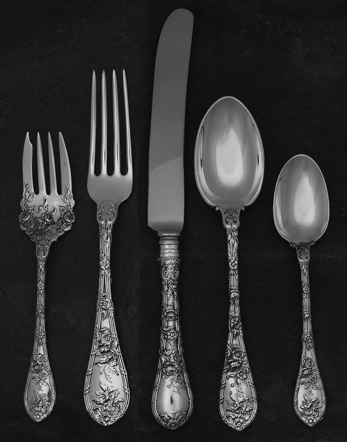 Dauphin (Sterling, 1999) 5 Piece Dinner Size Setting by Gorham Silver-1