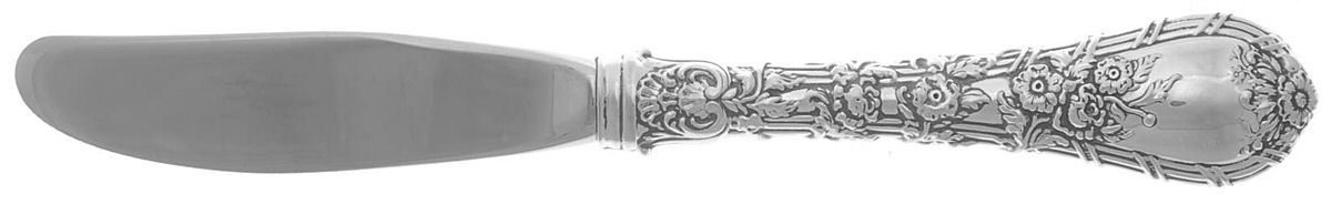 Dauphin (Sterling, 1999) Modern Hollow Butter Spreader (Stainless) by Gorham Silver-1