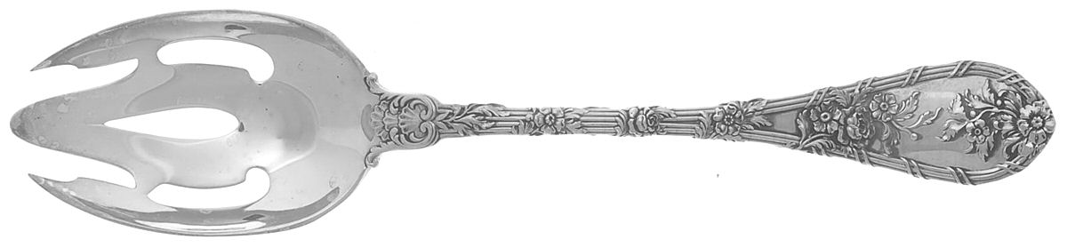 Dauphin (Sterling, 1999) Pierced Tablespoon (Serving Spoon) by Gorham Silver-1