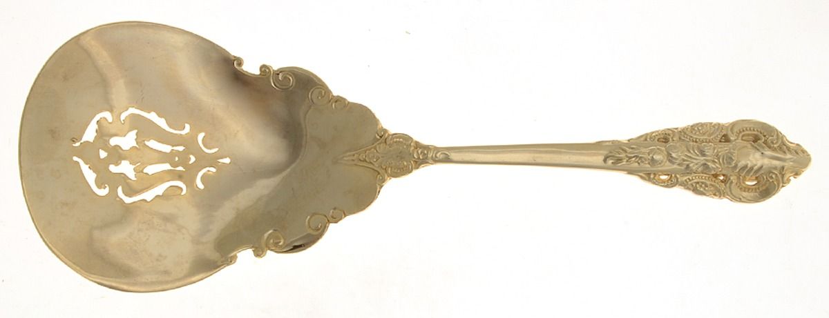 Baroque (Gold Electroplate) Tomato Server, Solid Piece by Godinger-1