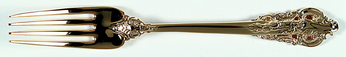 Baroque (Gold Electroplate) Fork by Godinger-1