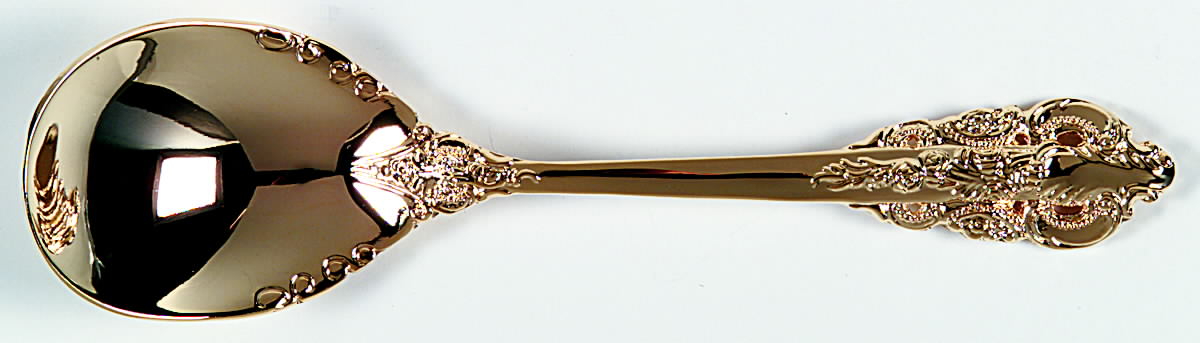 Baroque (Gold Electroplate) Sugar Spoon by Godinger-1