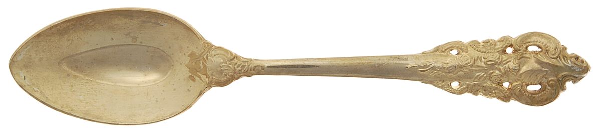 Baroque (Gold Electroplate) Place/Oval Soup Spoon by Godinger-1