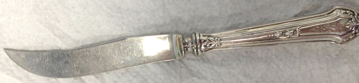 Lenox (Sterling) Orange Knife with Silverplate Blade by Gorham Silver-1