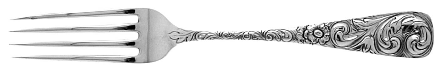 Scroll (Sterling, 1886) Fork by Gorham Silver-1