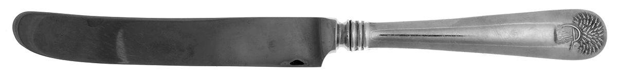Sheaf of Wheat (Sterling, No Monograms) Old French Hollow Knife with Bolster by Gorham Silver-1