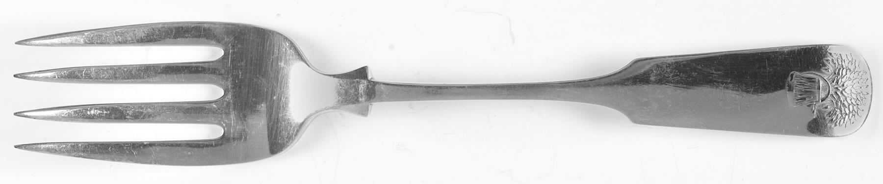Sheaf of Wheat (Sterling, No Monograms) Large Solid Cold Meat Serving Fork by Gorham Silver-1