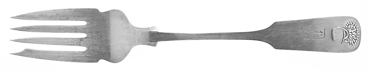 Sheaf of Wheat (Sterling, No Monograms) Small Solid Cold Meat Serving Fork by Gorham Silver-1