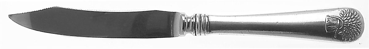 Sheaf of Wheat (Sterling, No Monograms) Orange Knife with Silverplate Blade by Gorham Silver-1