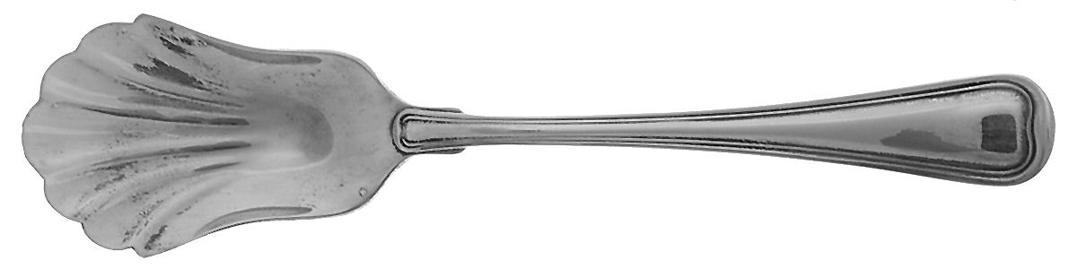 Old French (Silverplate, Hostess Gifts) Sugar Shell Spoon by Gorham Silver-1