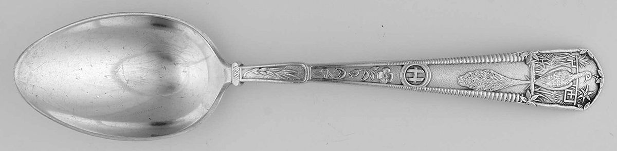 Japanese (Sterling, 1871) Dessert/Oval Soup Spoon by Gorham Silver-1