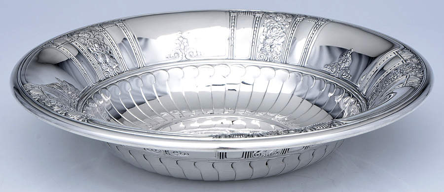 Frontenac (Sterling Hollowware) Medium Sterling Round Vegetable Bowl by Gorham Silver-1