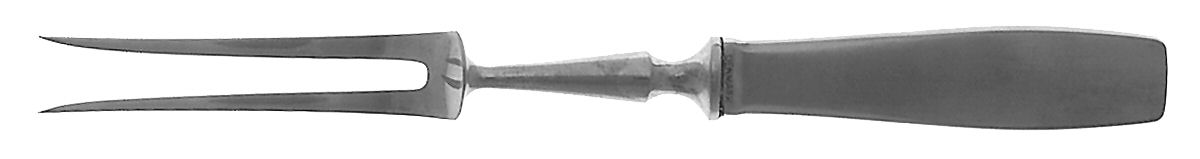Plata (Stainless) Small Steak Carving Fork with Stainless Prongs by Georg Jensen (Denmark)-1