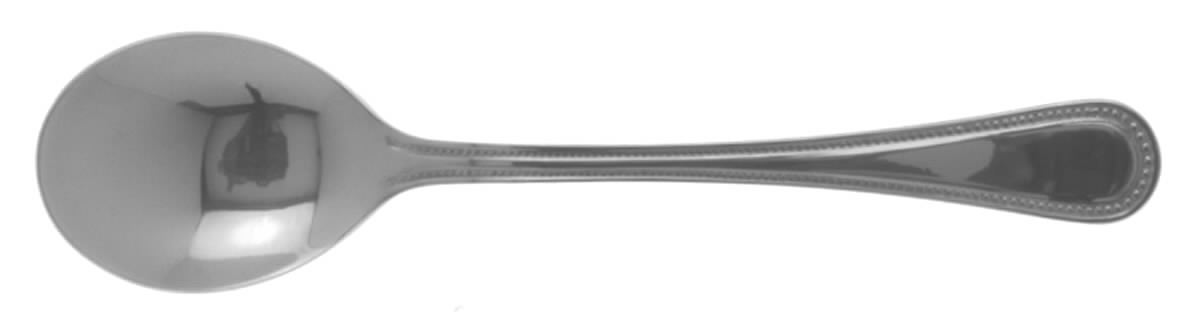Beaded (Stainless, Glossy, 18-0 Or 27) Sugar Spoon by Gibson-1