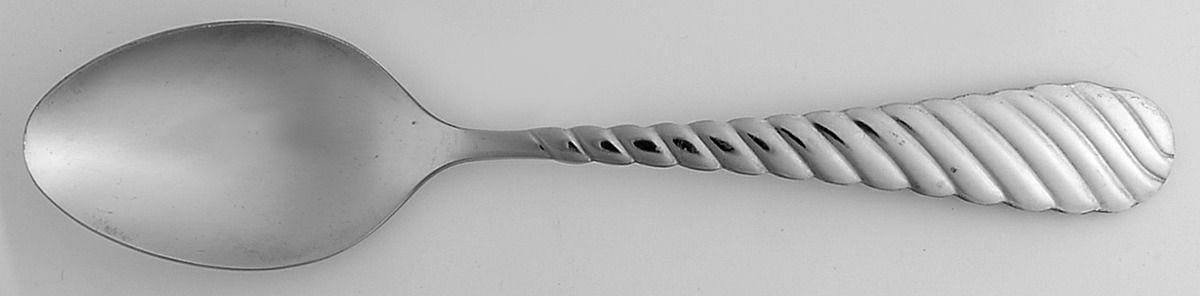 Swirl (Stainless) Place/Oval Soup Spoon by Gibson-1
