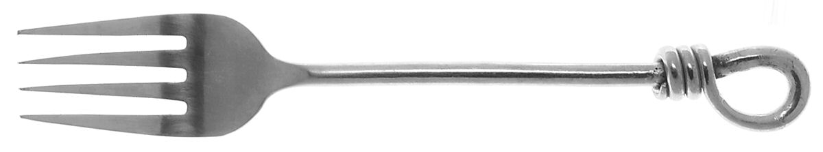 Rope Polished Individual Salad Fork by Gibson-1