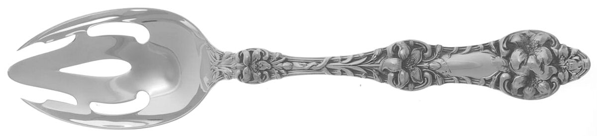 Orange Blossom-New (Sterling, 1995) Pierced Tablespoon (Serving Spoon) by Gorham Silver-1