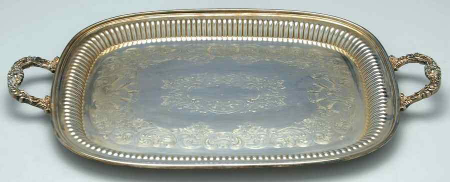 Newport Silverplate Hollowware 15" Waiter Tray by Gorham Silver-1