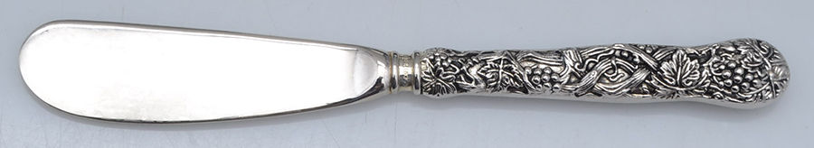 Vineyard (Silverplate) Butter Spreader Hollow Hdl-Paddle/Stainless Blade by Godinger-1