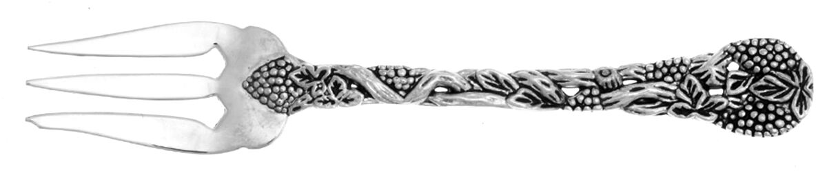 Vineyard (Silverplate) Pastry Fork by Godinger-1