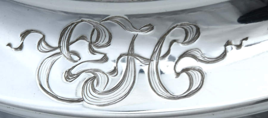 A3782 (Sterling, Hollowware) Sugar Bowl & Lid by Gorham Silver-3