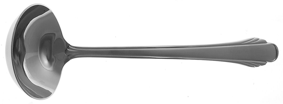 Calais Frosted (Stainless) Solid Gravy Ladle by Gorham Silver-1