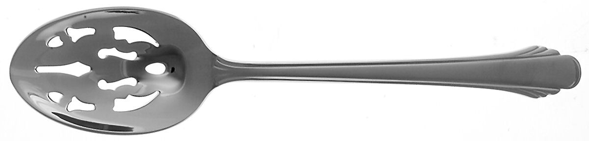 Calais Frosted (Stainless) Pierced Tablespoon (Serving Spoon) by Gorham Silver-1