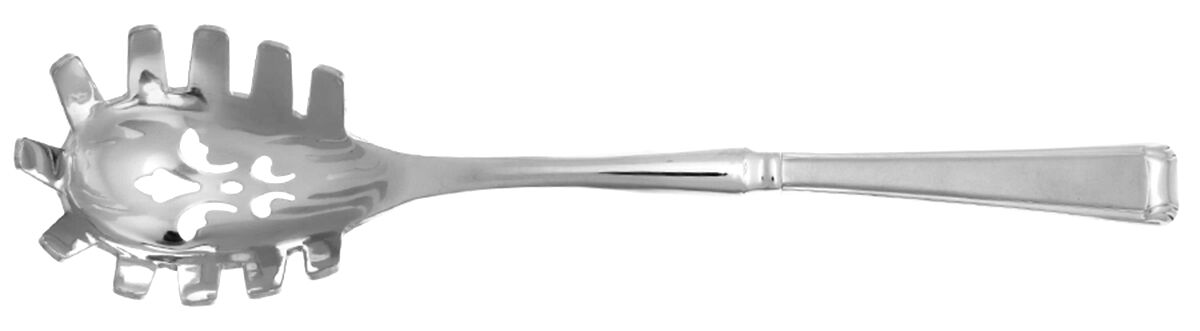 Column Frosted (Stainless) Pasta Server with Stainless Bowl HC by Gorham Silver-1