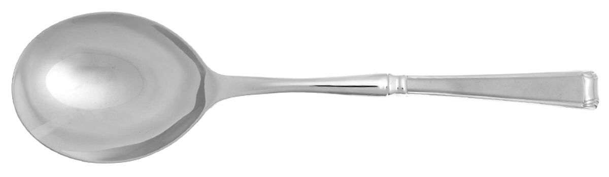 Column Frosted (Stainless) Casserole Spoon with Smooth Stainless Bowl HC by Gorham Silver-1