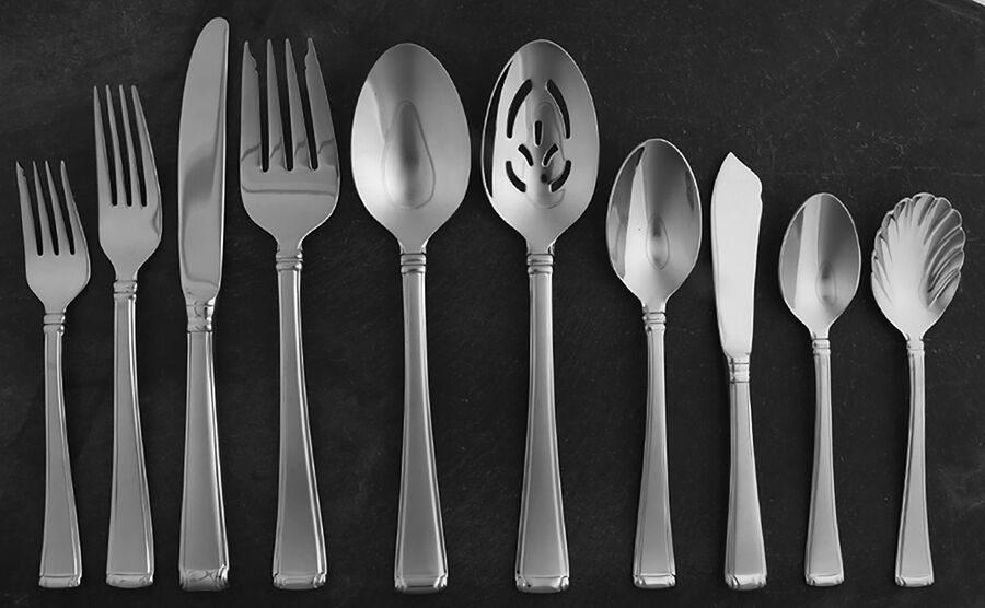 Column Frosted (Stainless) 45 Piece Set by Gorham Silver-1