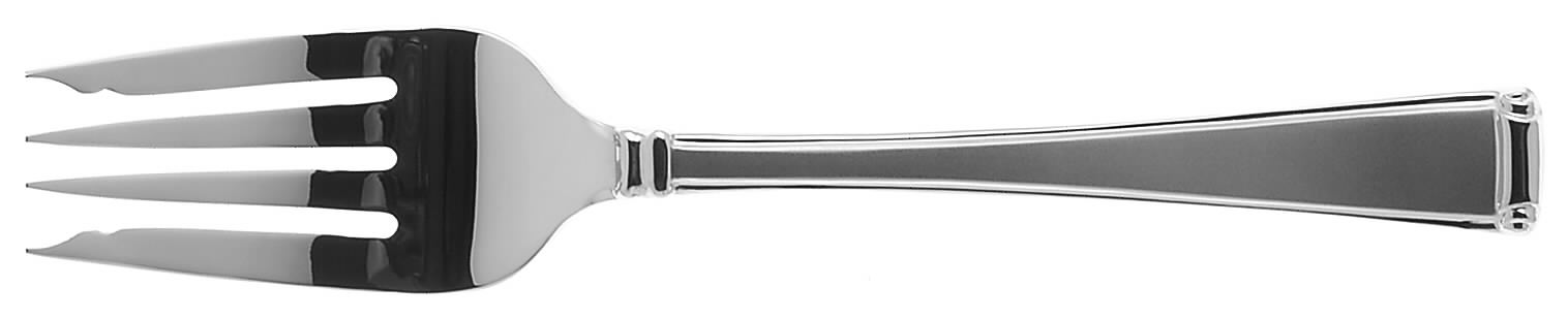 Column Frosted (Stainless) Medium Solid Cold Meat Serving Fork by Gorham Silver-1
