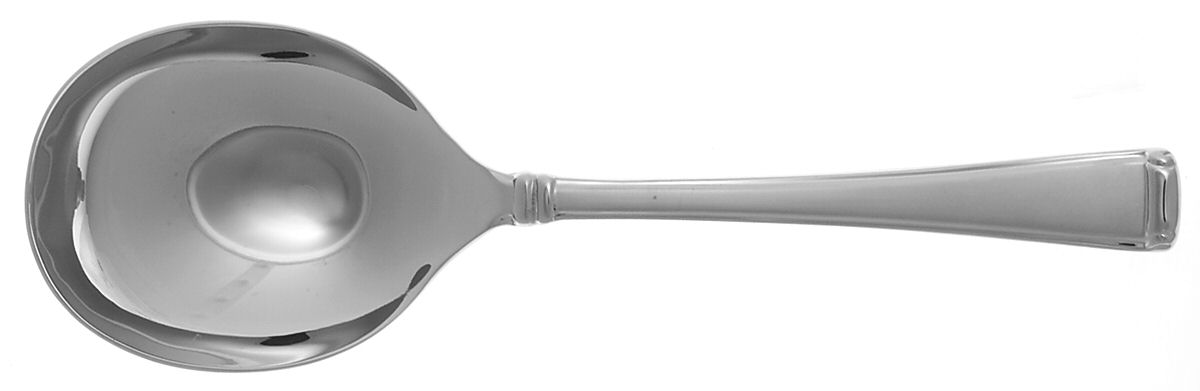 Column Frosted (Stainless) Solid Salad Serving Spoon by Gorham Silver-1