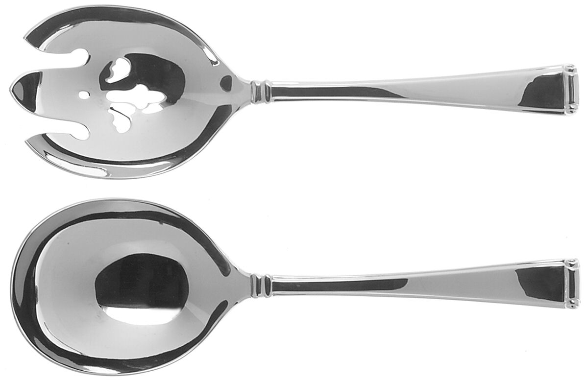 Column Frosted (Stainless) (2 Pc) Solid Salad Set by Gorham Silver-1