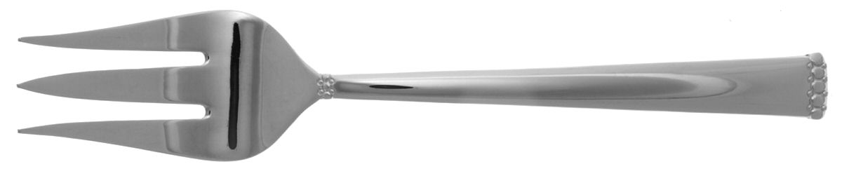 Emily (Stainless) Medium Solid Cold Meat Serving Fork by Gorham Silver-1