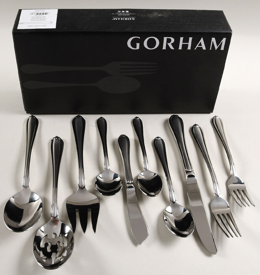 Melon Bud Frosted (Stainless) 45 Piece Set by Gorham Silver-1