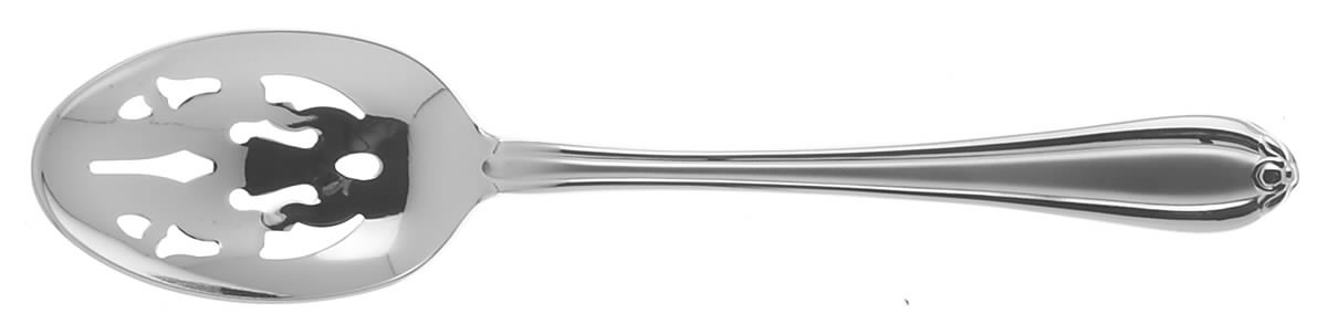 Melon Bud Frosted (Stainless) Pierced Tablespoon (Serving Spoon) by Gorham Silver-1