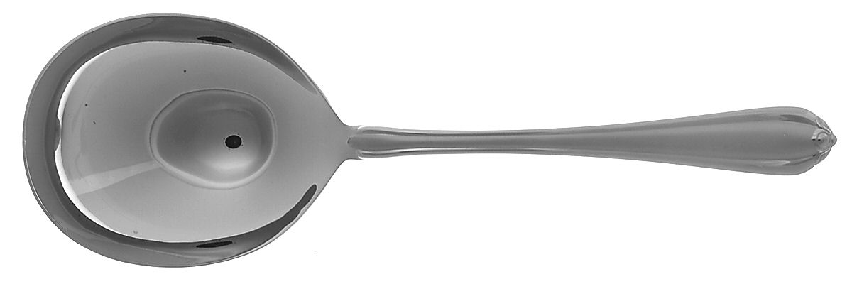 Melon Bud Frosted (Stainless) Solid Smooth Casserole Spoon by Gorham Silver-1