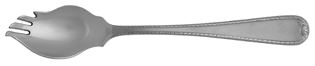 Ribbon Edge Frosted (Stainless) Pate Server Solid HC by Gorham Silver-1