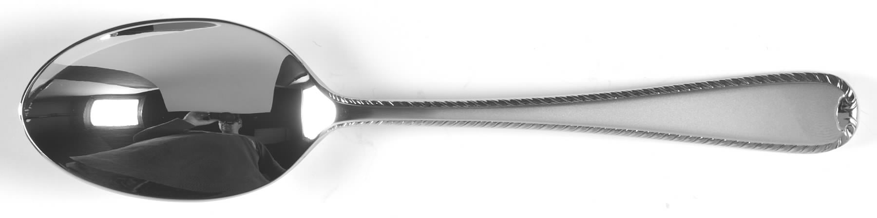 Ribbon Edge Frosted (Stainless) Tablespoon (Serving Spoon) by Gorham Silver-1