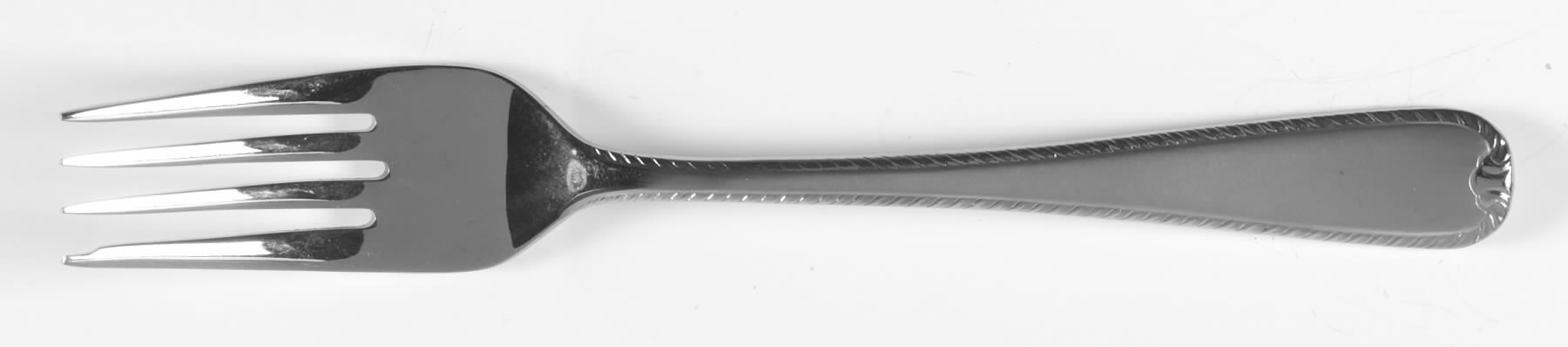 Ribbon Edge Frosted (Stainless) Individual Salad Fork by Gorham Silver-1