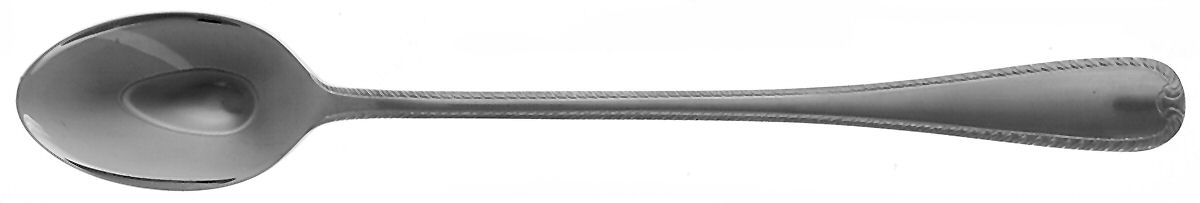 Ribbon Edge Frosted (Stainless) Iced Tea Spoon by Gorham Silver-1