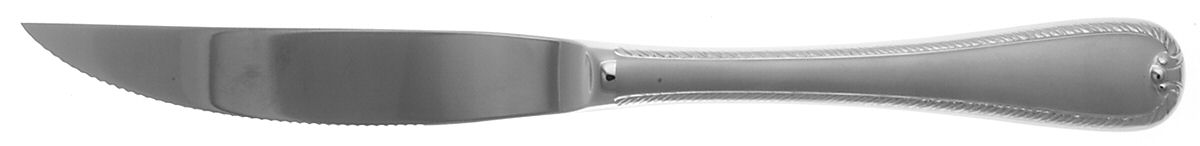 Ribbon Edge Frosted (Stainless) Individual Steak Knife Hollow Handle by Gorham Silver-1