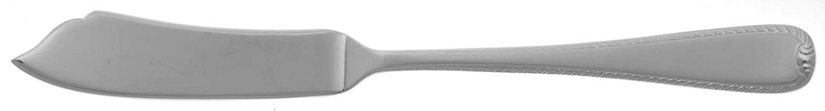 Ribbon Edge Frosted (Stainless) Flat Handle Master Butter Knife by Gorham Silver-1